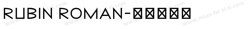 Rubin Roman字体转换